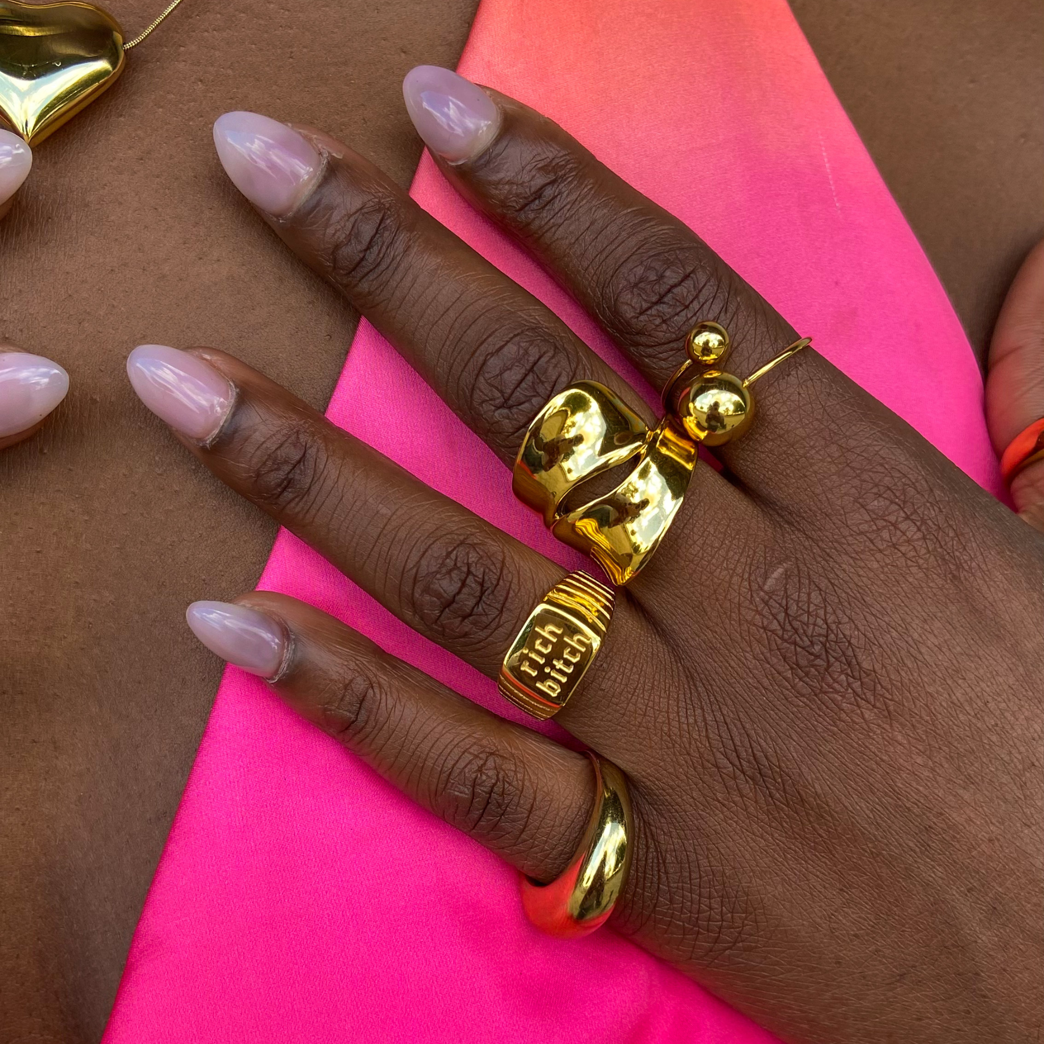 Chunky Abstract Ring