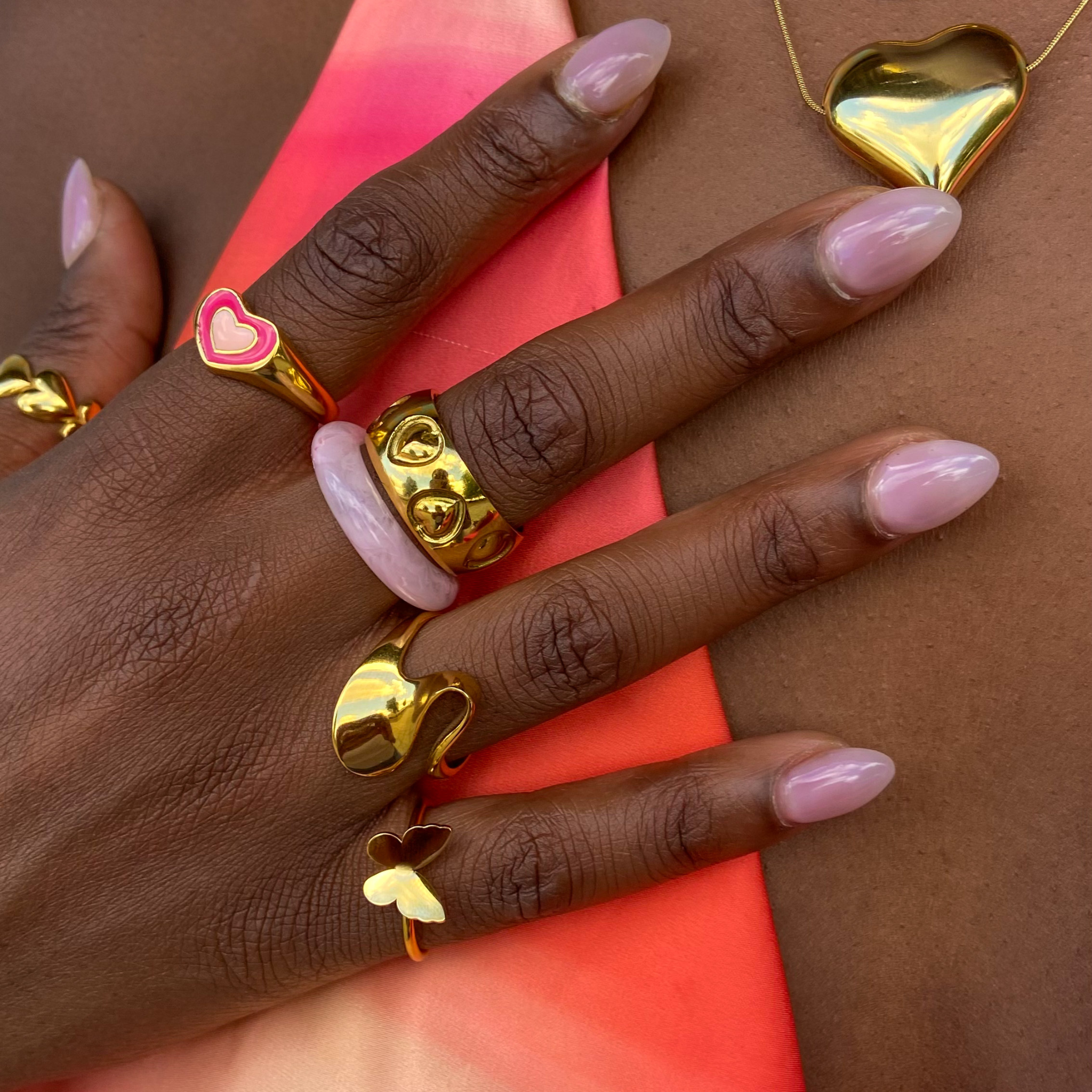 Hearts All Around Ring