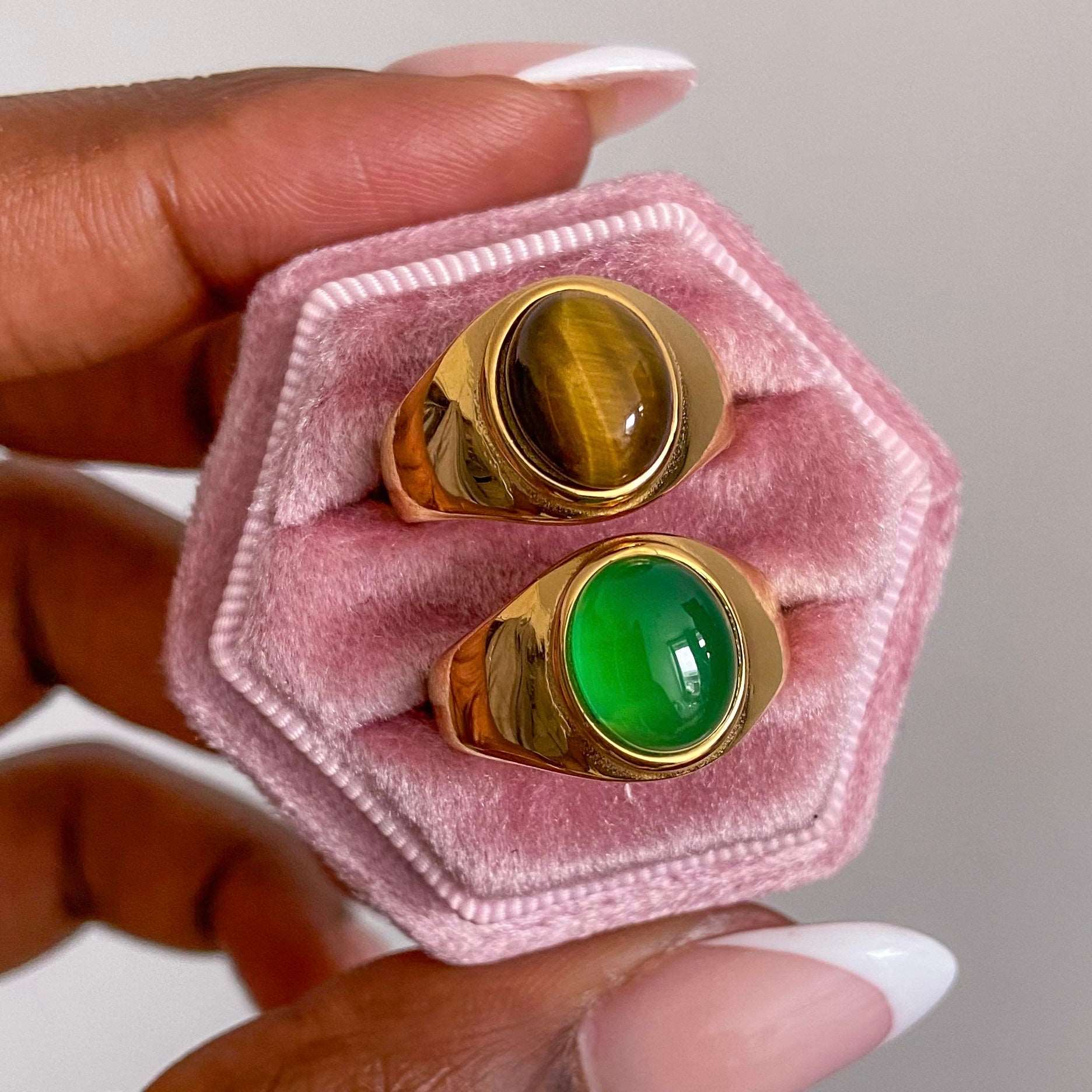 Tiger Eye Signet Ring