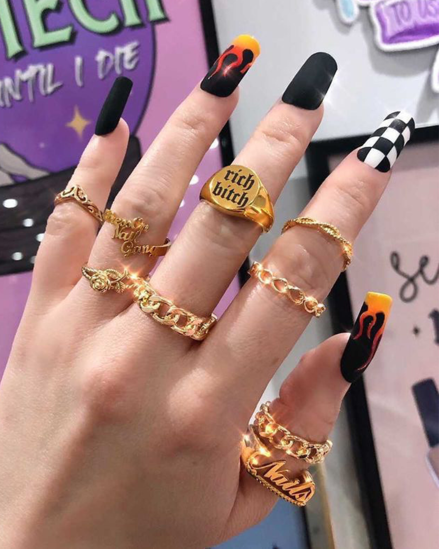 Customer wearing Milli London jewellery