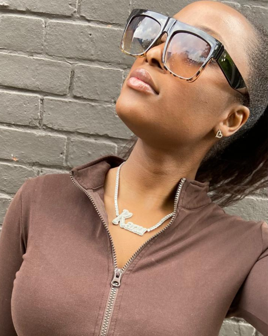 Customer wearing Milli London jewellery